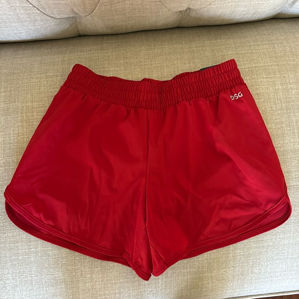 Dick’s Sporting Goods Girl’s size M red running shorts
